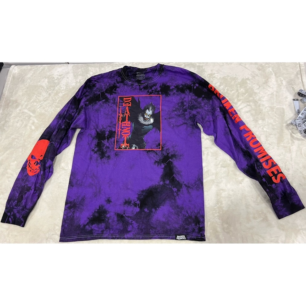 BROKEN PROMISES Death Note Ryuk Purple tie-dye pattern. Size Medium